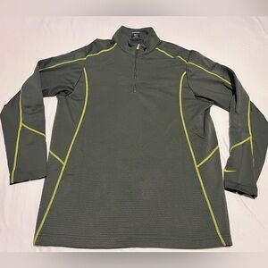 RARE NikeFIT THERMA Men's Ko 1/4 Zip Sweatshirt GYM Green Men's Size EXTRA LARGE